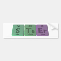Steer-S-Te-Er-Sulphur-Tellurium-Erbium.png Bumper Sticker