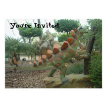 Stegosaurus Dinosaur Invitation