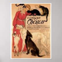 Steinlen's Vintage Clinique Chéron - Print