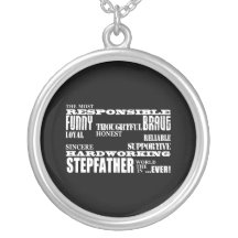 Stepfathers & Stepdads Birthdays Parties Qualities Custom Necklace
