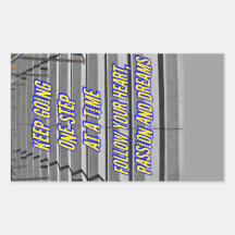 Steps to your dreams_ rectangular stickers