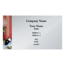 Stereopticon, Lamp and Clock - Platinum Business Card