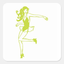 Stick-Chick Sticker