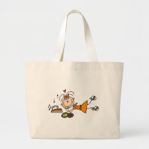 Stick Figure 50's Girl T-shirts and Gifts Bag