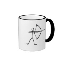 Stick figure archer t-shirts and gifts. mug