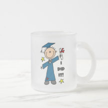 Stick Figure Boy Graduate T-shirts and Gifts Coffee Mug