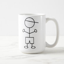 Stick Figure Boy Mugs