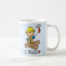Stick Figure Carpenter Mugs