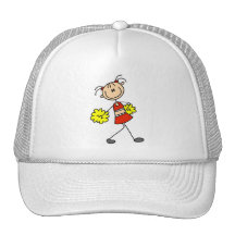 Stick Figure Cheerleading Tshirts and Gifts Trucker Hat