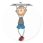 Stick Figure Chin Ups Sticker by stick_figures