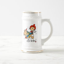 Stick Figure Cowgirl Yee Haw T-shirts and Gifts Coffee Mug
