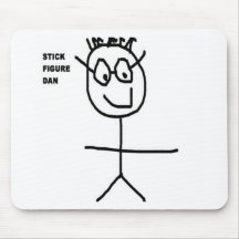 Stick Figure Dan Mousepads