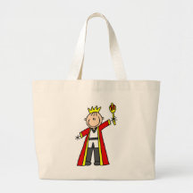 Stick Figure King Bags