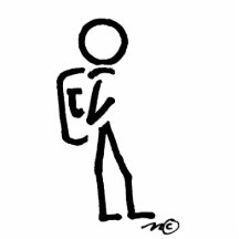 stick figure photo sculpture