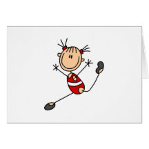 Stick Girl Gymnast Cards