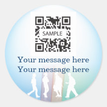 Sticker Template Students Walking
