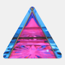 Stickers--Murano Glass Pink Triangle