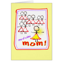 stickfigure Mother's Day & Mothering Sunday card