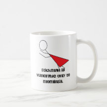Stickman is vulnerable only to mornings. mug