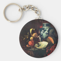 Still Life By Kalf Willem (Best Quality) Keychains