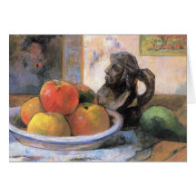 Still life fruit - Paul Gauguin Card