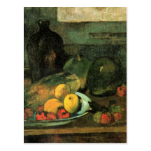 Still life in front of a stitch - Paul Gauguin Post Cards