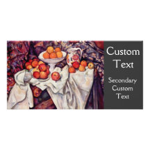 Still Life with Apples and Oranges Custom Photo Card