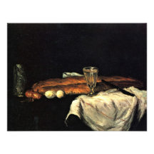 Still Life With Bread And Eggs By Paul Cézanne Custom Announcements