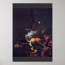 Still Life With Chinese Tureen By Kalf Willem Print