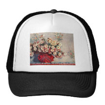 Still Life with Chrysanthemums by Claude Monet Hats