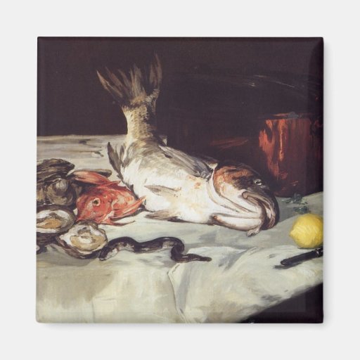 Still Life with Fish - Edouard Manet Magnets