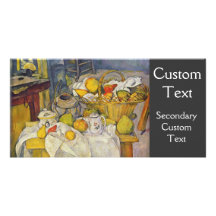 Still Life with Fruit Basket Custom Photo Card