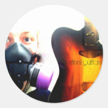 stinni round stickers