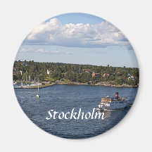 Stockholm Sweden Bay Magnet