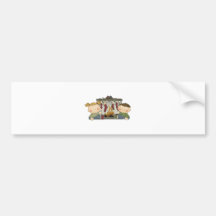 stocking are hung xmas tots bumper stickers