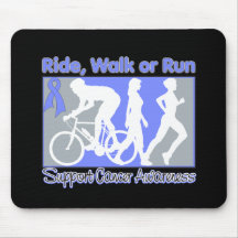 Stomach Cancer Ride Walk Run Mouse Pad