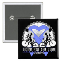 Stomach Cancer Riding For The Cure Button