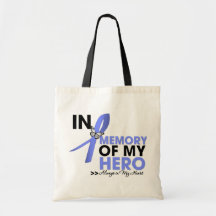 Stomach Cancer Tribute In Memory of My Hero Bags