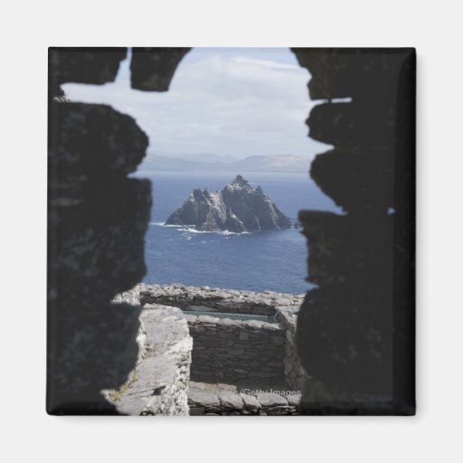 Stone Beehive Monk Huts Clochanson Skellig Michael Fridge Magnets