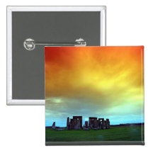 Stonehenge, Wiltshire, England Button
