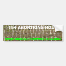 Stop abortion bumper sticker