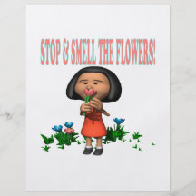 Stop And Smell The Flowers Flyer Design