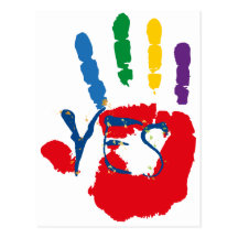 stop and yes post card