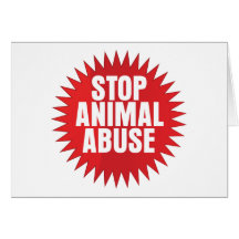 Stop Animal Abuse Greeting Card