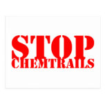 Stop Chemtrails - Cartão Postal