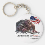 STOP Feeding the Beast keychains