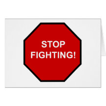 Stop Fighting Greeting Cards