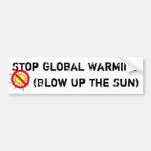 Stop Global Warming Bumper Sticker