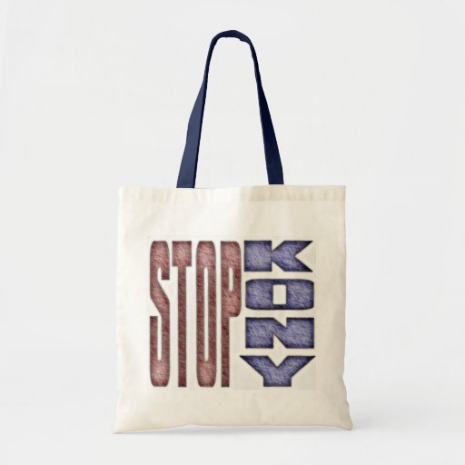 STOP KONY - Kids Crayon Coloured Design Tote Bag