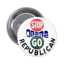 Stop Obama 2012 button